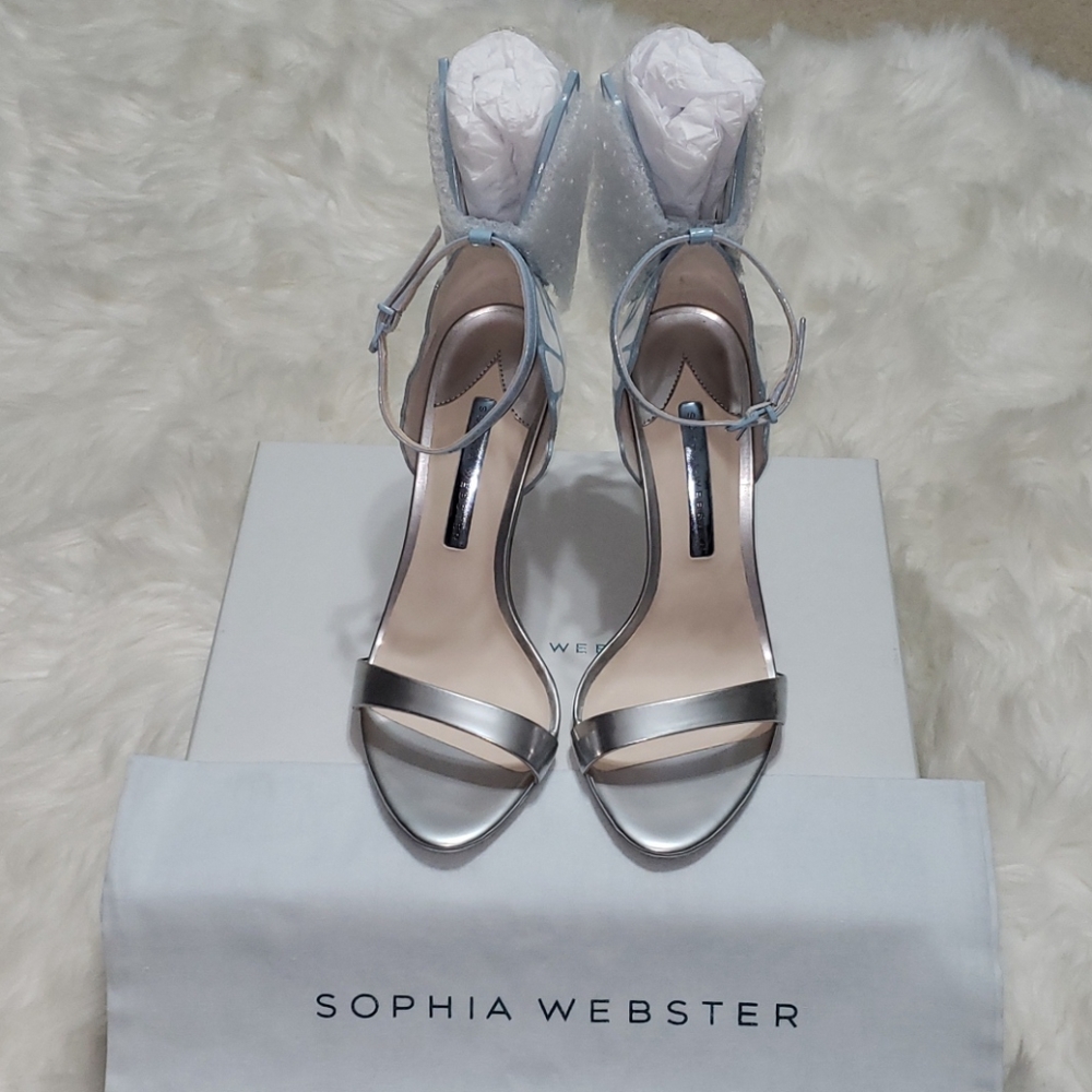 SOPHIA WEBSTER "CHIARA" ICE BRIDAL SANDALS - Picture 2 of 10